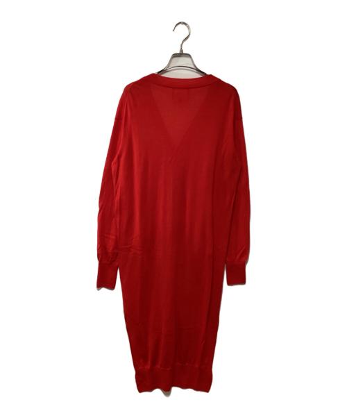 Vivienne Westwood RED LABEL（ヴィヴィアンウエストウッドレッドレーベル）Vivienne Westwood RED LABEL (ヴィヴィアンウエストウッドレッドレーベル) ロングカーディガン レッド サイズ:Mの古着・服飾アイテム