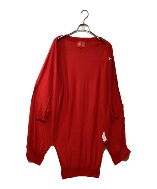 Vivienne Westwood RED LABEL（ヴィヴィアンウエストウッドレッドレーベル）Vivienne Westwood RED LABEL (ヴィヴィアンウエストウッドレッドレーベル) ロングカーディガン レッド サイズ:Mの古着・服飾アイテム