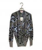 Vivienne Westwood RED LABELヴィヴィアンウエストウッドレッドレーベル）の古着「ニットカーディガン」｜グレー×スカイブルー