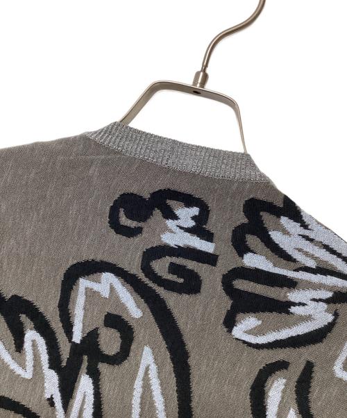 Vivienne Westwood RED LABEL（ヴィヴィアンウエストウッドレッドレーベル）Vivienne Westwood RED LABEL (ヴィヴィアンウエストウッドレッドレーベル) ニットカーディガン グレー×スカイブルー サイズ:2 未使用品の古着・服飾アイテム