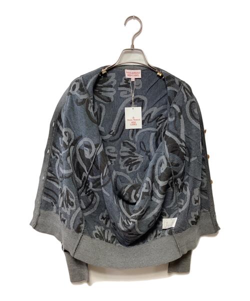 Vivienne Westwood RED LABEL（ヴィヴィアンウエストウッドレッドレーベル）Vivienne Westwood RED LABEL (ヴィヴィアンウエストウッドレッドレーベル) ニットカーディガン グレー×スカイブルー サイズ:2 未使用品の古着・服飾アイテム