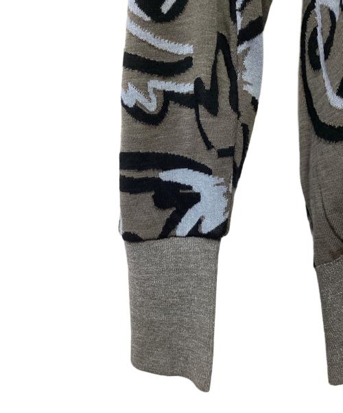 Vivienne Westwood RED LABEL（ヴィヴィアンウエストウッドレッドレーベル）Vivienne Westwood RED LABEL (ヴィヴィアンウエストウッドレッドレーベル) ニットカーディガン グレー×スカイブルー サイズ:2 未使用品の古着・服飾アイテム