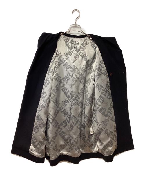 Vivienne Westwood man（ヴィヴィアン ウェストウッド マン）Vivienne Westwood man (ヴィヴィアン ウェストウッド マン) フード付きコート ブラック サイズ:44の古着・服飾アイテム