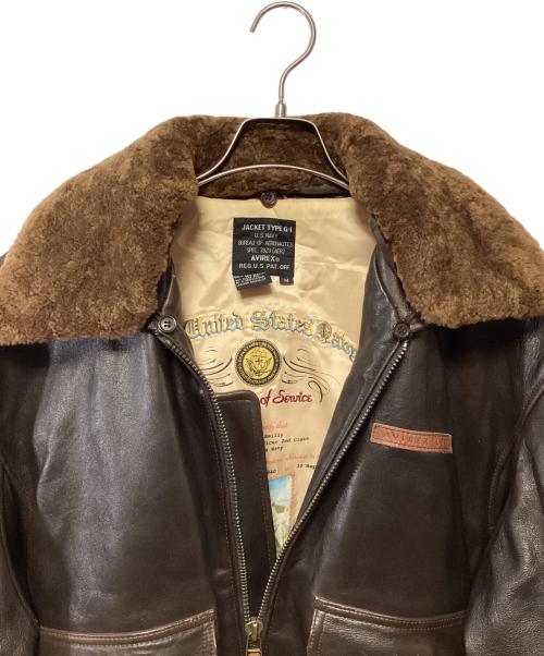 AVIREX（アヴィレックス）AVIREX (アヴィレックス) G-1タイプフライトジャケット ブラウン サイズ:Mの古着・服飾アイテム