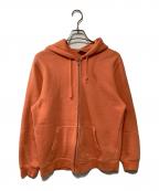 stussyステューシー）の古着「ジップパーカー」｜オレンジ