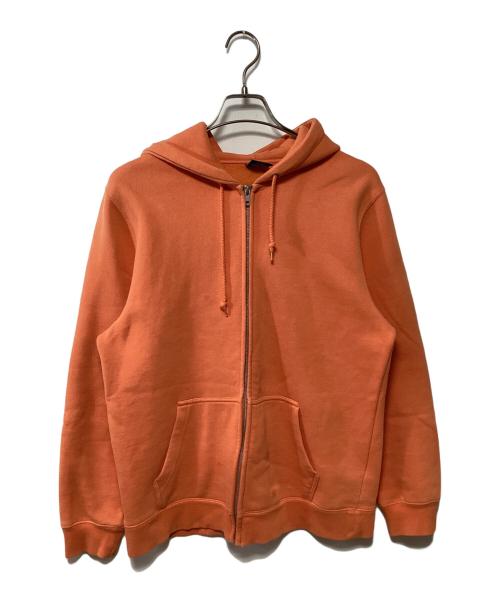 stussy（ステューシー）stussy (ステューシー) ジップパーカー オレンジ サイズ:Mの古着・服飾アイテム