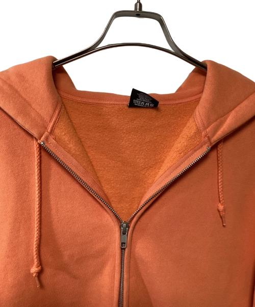 stussy（ステューシー）stussy (ステューシー) ジップパーカー オレンジ サイズ:Mの古着・服飾アイテム