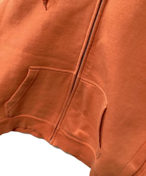 stussy（ステューシー）stussy (ステューシー) ジップパーカー オレンジ サイズ:Mの古着・服飾アイテム