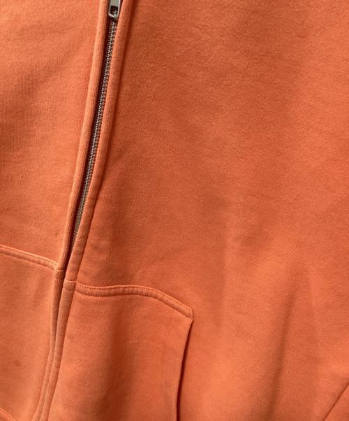 stussy（ステューシー）stussy (ステューシー) ジップパーカー オレンジ サイズ:Mの古着・服飾アイテム