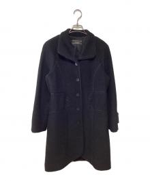 Leilian（レリアン）の古着「ウール混コート」｜ブラック