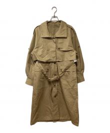 JEANASIS（ジーナシス）の古着「アンサンブルトレンチコート」｜ベージュ