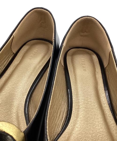 Ameri（アメリ）Ameri (アメリ) HEART MOTIF POINTED TOE PUMPS ブラック サイズ:Sの古着・服飾アイテム