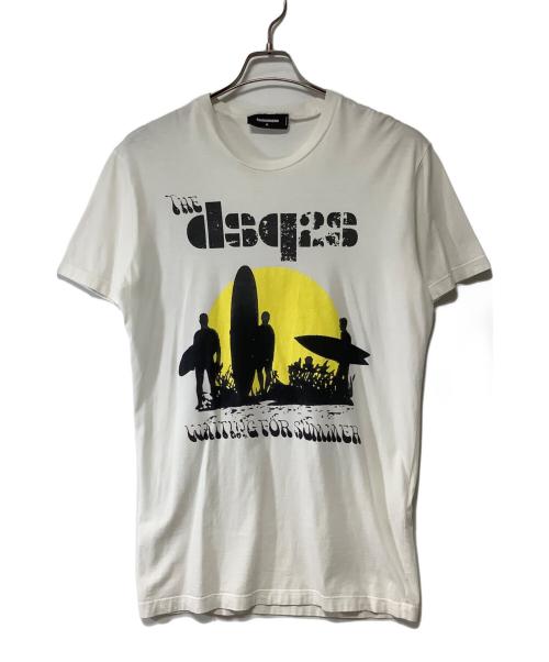 DSQUARED2（ディースクエアード）DSQUARED2 (ディースクエアード) 半袖Tシャツ ホワイト サイズ:Mの古着・服飾アイテム