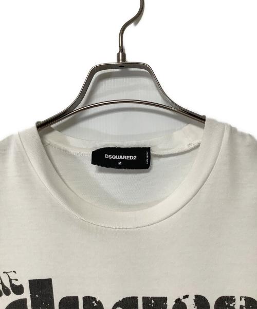 DSQUARED2（ディースクエアード）DSQUARED2 (ディースクエアード) 半袖Tシャツ ホワイト サイズ:Mの古着・服飾アイテム