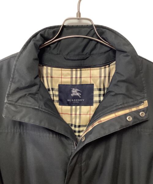 BURBERRY LONDON（バーバリーロンドン）BURBERRY LONDON (バーバリーロンドン) スタンドカラーコート ブラック サイズ:LLの古着・服飾アイテム