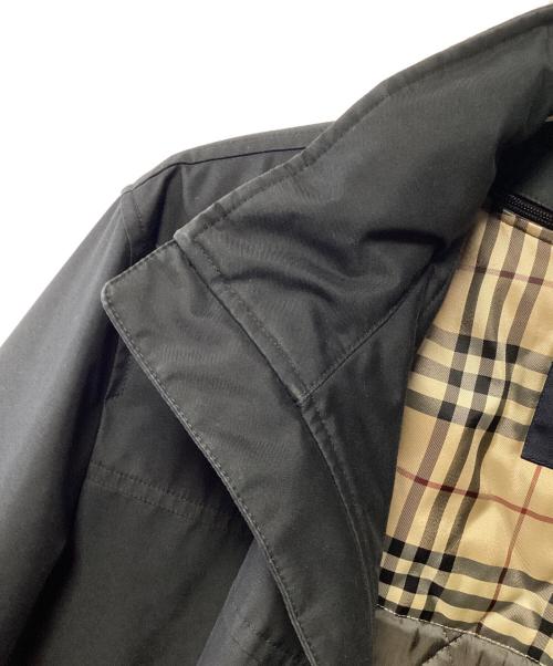 BURBERRY LONDON（バーバリーロンドン）BURBERRY LONDON (バーバリーロンドン) スタンドカラーコート ブラック サイズ:LLの古着・服飾アイテム
