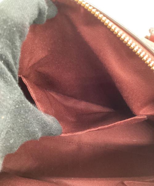 COACH（コーチ）COACH (コーチ) ミニボストンバッグ ベージュ×ボルドーの古着・服飾アイテム