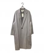 CITYシティ）の古着「ノーカラーコート」｜ラベンダー