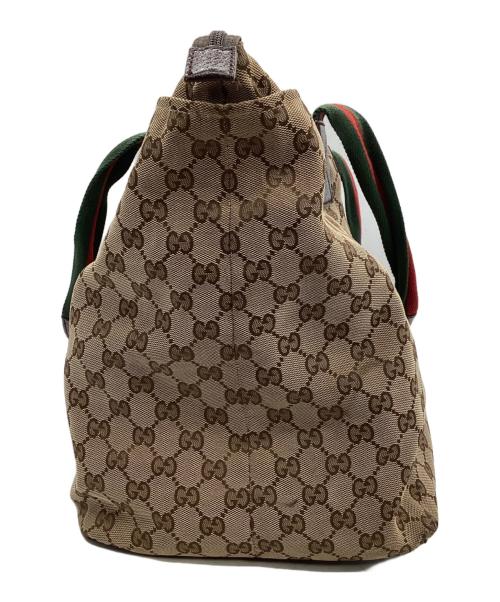 GUCCI（グッチ）GUCCI (グッチ) GGキャンバストートバッグ ベージュの古着・服飾アイテム