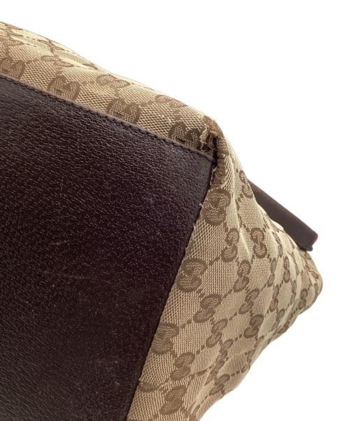 GUCCI（グッチ）GUCCI (グッチ) GGキャンバストートバッグ ベージュの古着・服飾アイテム