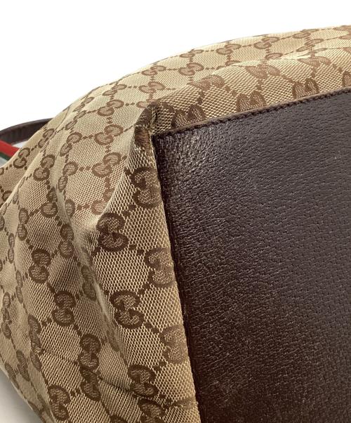 GUCCI（グッチ）GUCCI (グッチ) GGキャンバストートバッグ ベージュの古着・服飾アイテム