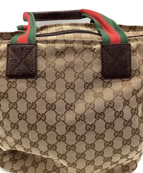 GUCCI（グッチ）GUCCI (グッチ) GGキャンバストートバッグ ベージュの古着・服飾アイテム