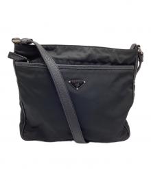 PRADA（プラダ）の古着「ナイロンショルダーバッグ」｜ブラック