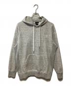 THE NORTH FACEザ ノース フェイス）の古着「スクエアロゴフーディ」｜ライトグレー