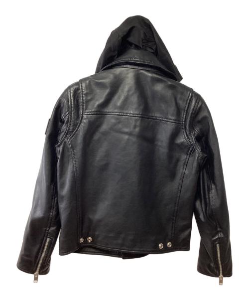 DIESEL（ディーゼル）DIESEL (ディーゼル) ダブルライダースジャケット ブラック サイズ:10の古着・服飾アイテム