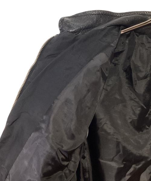 MAX&Co.（マックスアンドコー）MAX&Co. (マックスアンドコー) レザー切替キルティングジャケット ブラック サイズ:46の古着・服飾アイテム