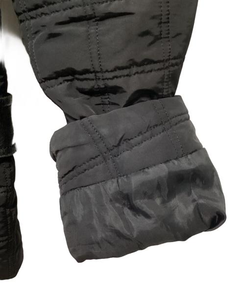 MAX&Co.（マックスアンドコー）MAX&Co. (マックスアンドコー) レザー切替キルティングジャケット ブラック サイズ:46の古着・服飾アイテム