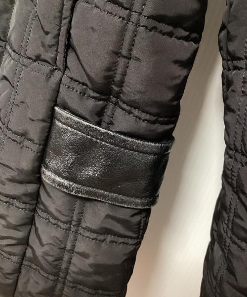 MAX&Co.（マックスアンドコー）MAX&Co. (マックスアンドコー) レザー切替キルティングジャケット ブラック サイズ:46の古着・服飾アイテム