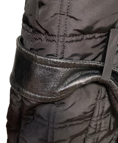 MAX&Co.（マックスアンドコー）MAX&Co. (マックスアンドコー) レザー切替キルティングジャケット ブラック サイズ:46の古着・服飾アイテム