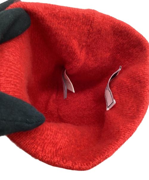 AMI PARIS（アミ パリス）AMI PARIS (アミ パリス) ニット帽 レッドの古着・服飾アイテム