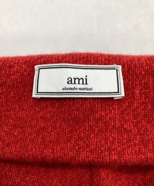 AMI PARIS（アミ パリス）AMI PARIS (アミ パリス) ニット帽 レッドの古着・服飾アイテム