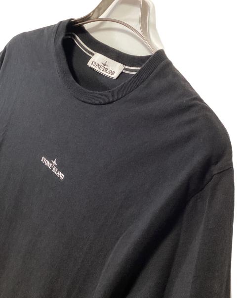 STONE ISLAND（ストーンアイランド）STONE ISLAND (ストーンアイランド) 半袖Tシャツ ブラック サイズ:Lの古着・服飾アイテム