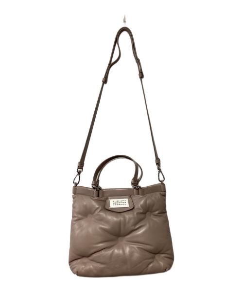 Maison Margiela（メゾンマルジェラ）Maison Margiela (メゾンマルジェラ) 2WAY GLAM SLAM SHOPPING SMALL ピンクベージュの古着・服飾アイテム