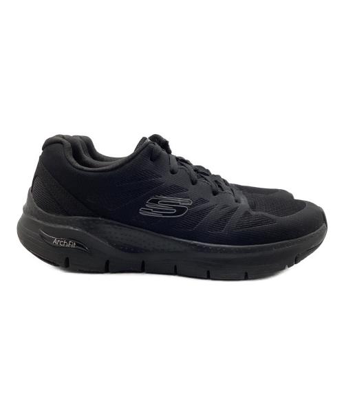 SKECHERS（スケッチャーズ）SKECHERS (スケッチャーズ) ローカットスニーカー ブラック サイズ:27.5の古着・服飾アイテム