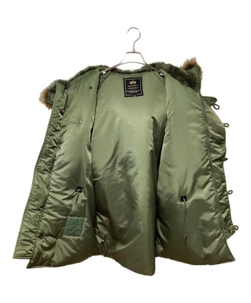 ALPHA（アルファ）ALPHA (アルファ) N-3Bタイプコート カーキ サイズ:LARGEの古着・服飾アイテム