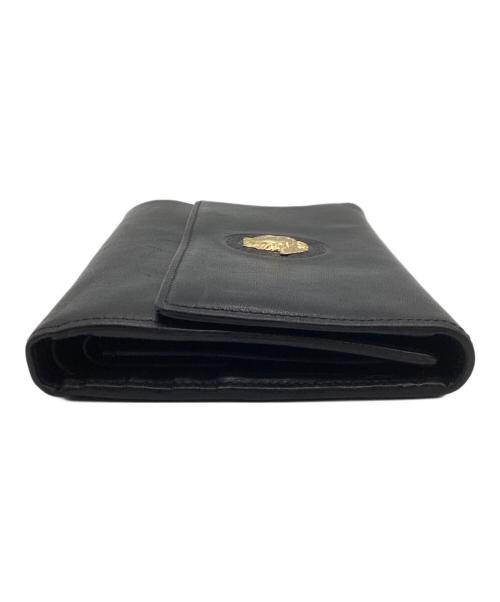 GIANNI VERSACE（ジャンニ・ヴェルサーチ）GIANNI VERSACE (ジャンニ・ヴェルサーチ) 3つ折り財布 ブラックの古着・服飾アイテム