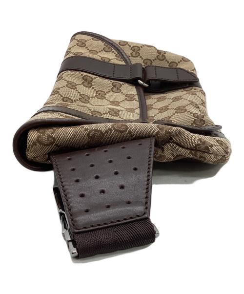 GUCCI（グッチ）GUCCI (グッチ) ウエストバッグ ベージュ×ブラウンの古着・服飾アイテム