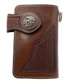 KC's LEATHER CRAFTケーシーズ）の古着「ライダーズウォレット」｜ブラウン