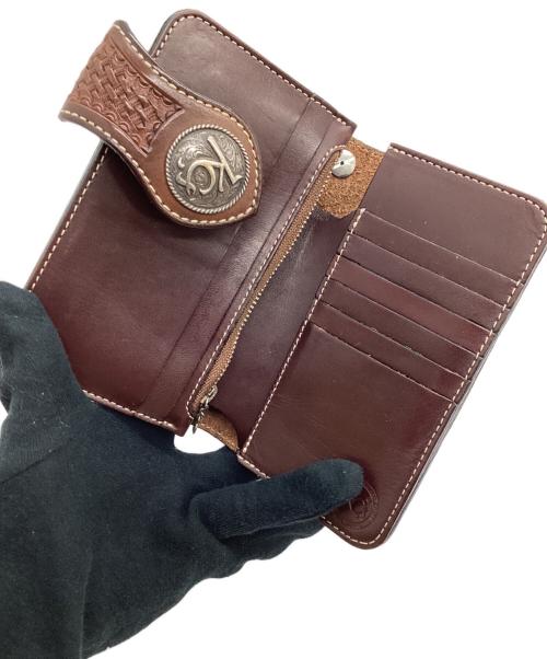 KC's LEATHER CRAFT（ケーシーズ）KC's LEATHER CRAFT (ケーシーズ) ライダーズウォレット ブラウンの古着・服飾アイテム