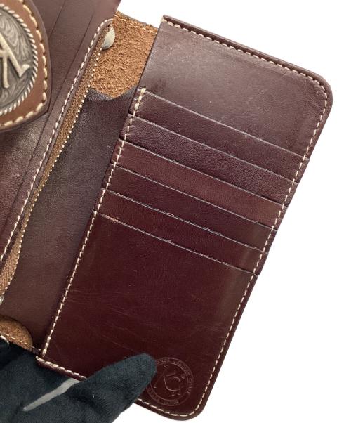 KC's LEATHER CRAFT（ケーシーズ）KC's LEATHER CRAFT (ケーシーズ) ライダーズウォレット ブラウンの古着・服飾アイテム