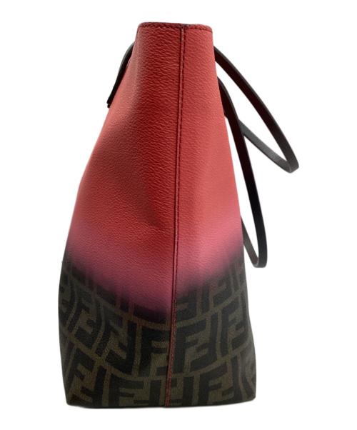 FENDI（フェンディ）FENDI (フェンディ) グラデーショントートバッグ ピンク×ブラウンの古着・服飾アイテム
