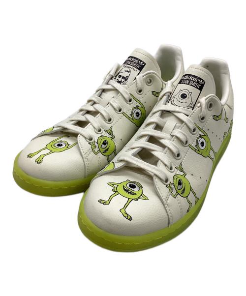 adidas（アディダス）adidas (アディダス) ローカットスニーカー 黄緑×ホワイト サイズ:26.5の古着・服飾アイテム