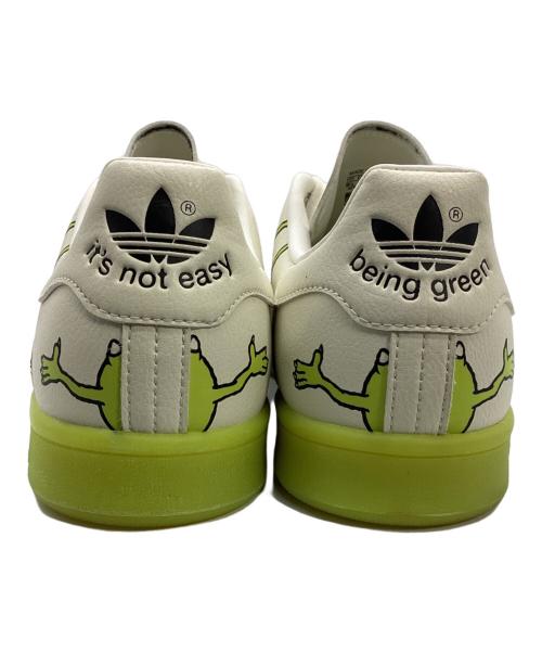 adidas（アディダス）adidas (アディダス) ローカットスニーカー 黄緑×ホワイト サイズ:26.5の古着・服飾アイテム