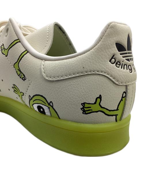 adidas（アディダス）adidas (アディダス) ローカットスニーカー 黄緑×ホワイト サイズ:26.5の古着・服飾アイテム