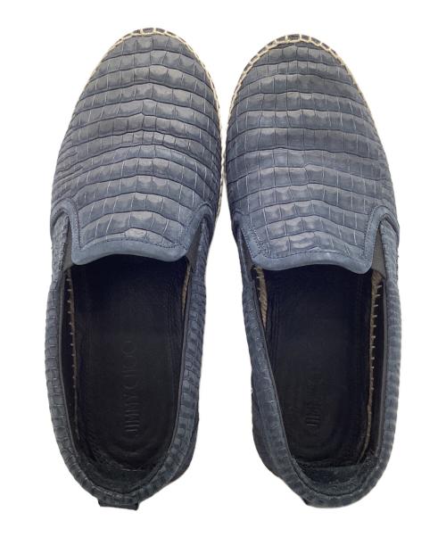 JIMMY CHOO（ジミーチュウ）JIMMY CHOO (ジミーチュウ) スリッポン ネイビー サイズ:41の古着・服飾アイテム