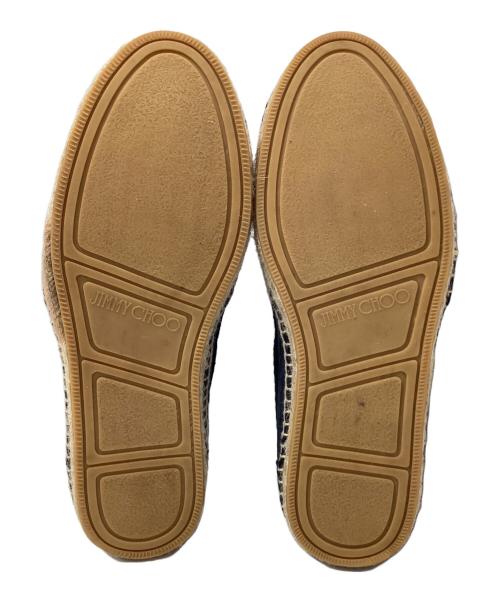 JIMMY CHOO（ジミーチュウ）JIMMY CHOO (ジミーチュウ) スリッポン ネイビー サイズ:41の古着・服飾アイテム